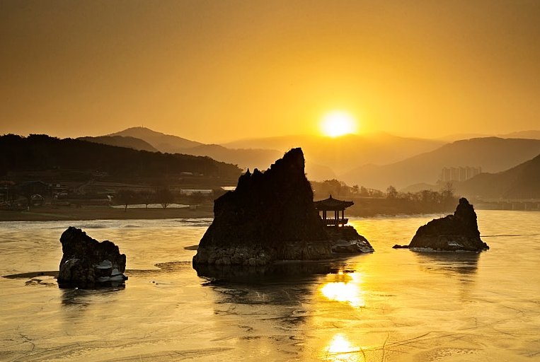 단양 도담삼봉 일출