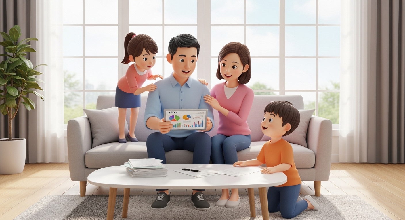 부양가족합산, 홈택스