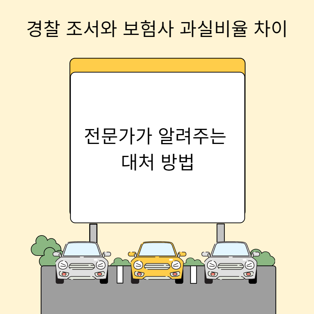 경찰 조서와 보험사 과실비율 차이: 전문가가 알려주는 대처 방법