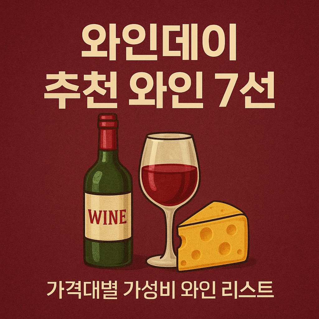와인데이 추천 와인 7선｜가격대별 가성비 와인 리스트