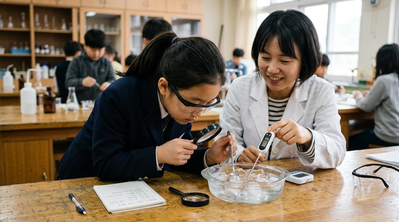 얼음이 녹는 까닭 알아보기