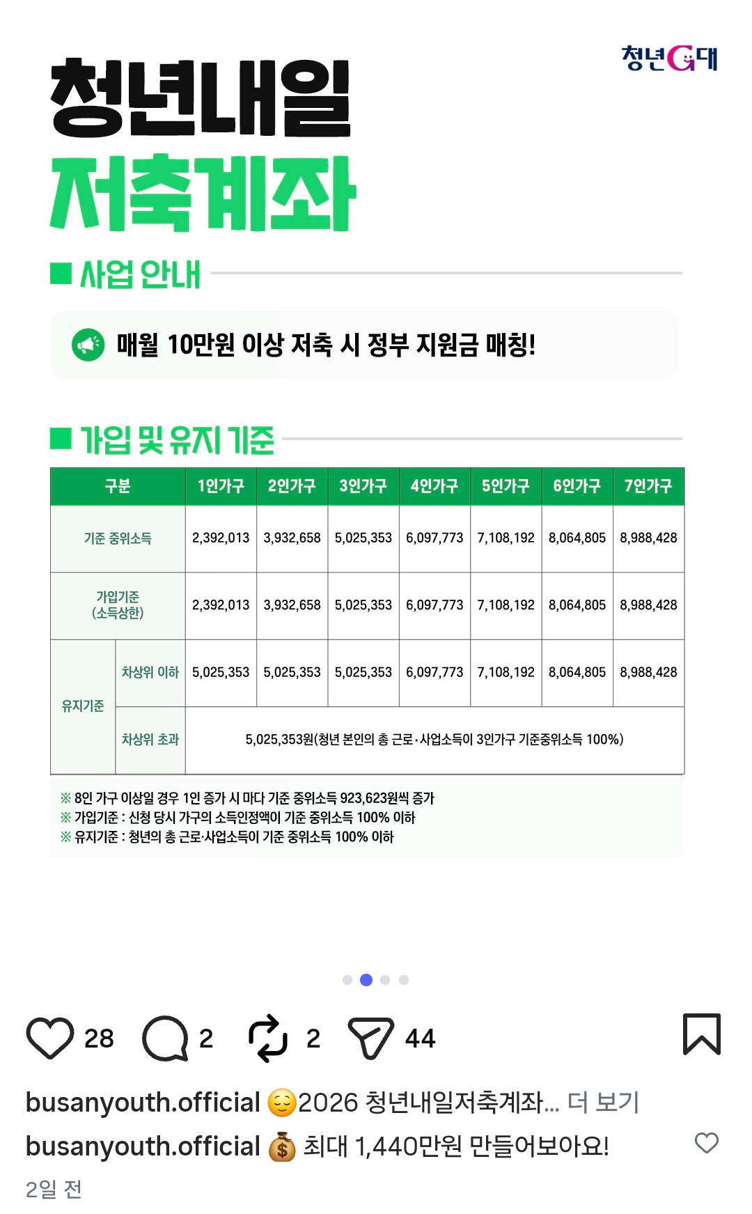 청년내일저축계좌-홍보게시글-오류