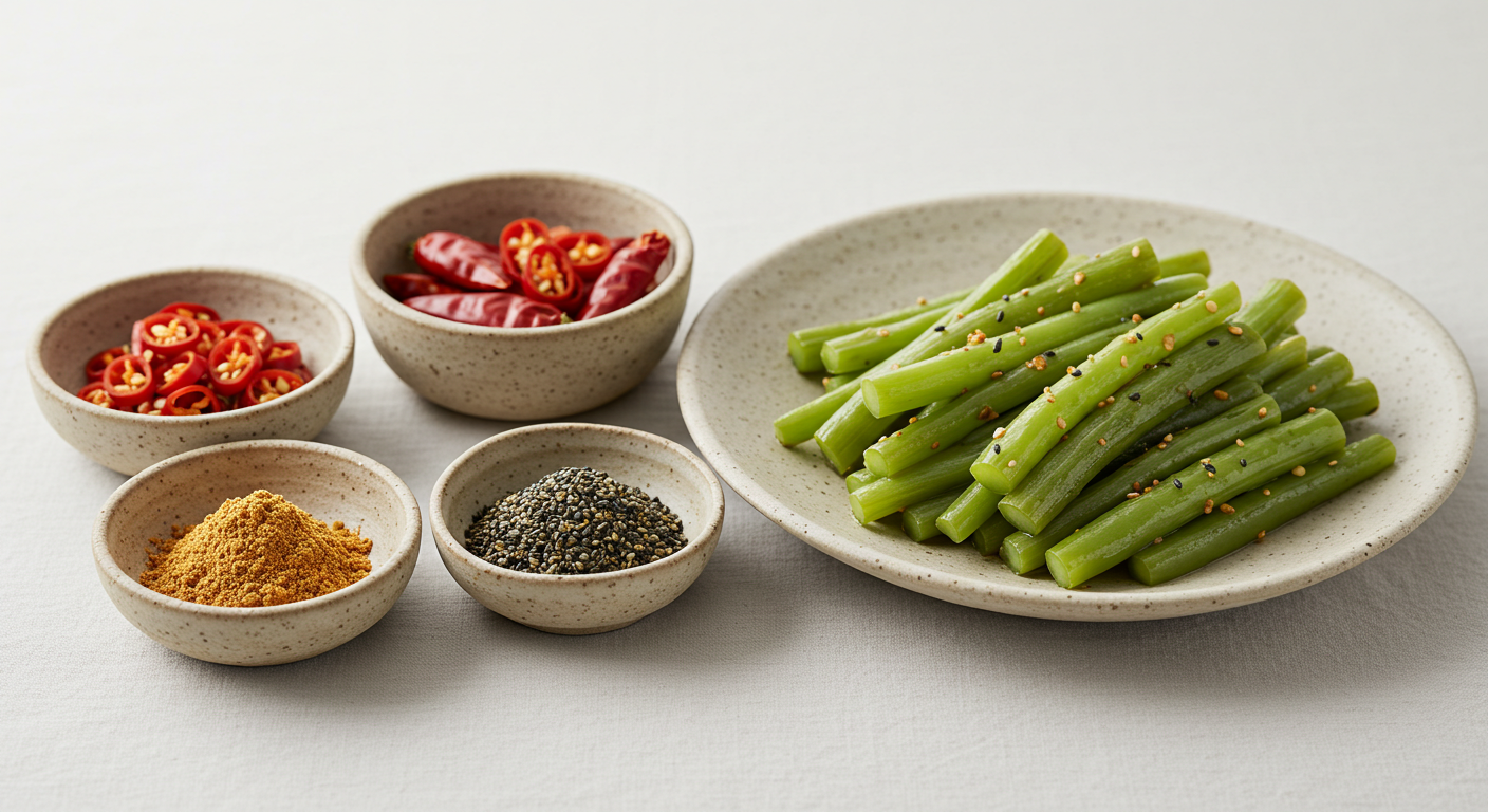 고구마줄기 볶음 황금레시피