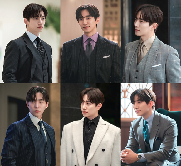 &#39;킹더랜드&#39; 이준호가 머리부터 발끝까지&#44; 단추 하나 놓치지 않는 디테일한 연기로 보는 재미를 더하고 있다.[사진=앤피오엔터테인먼트&#44; 바이포엠스튜디오&#44; SLL]