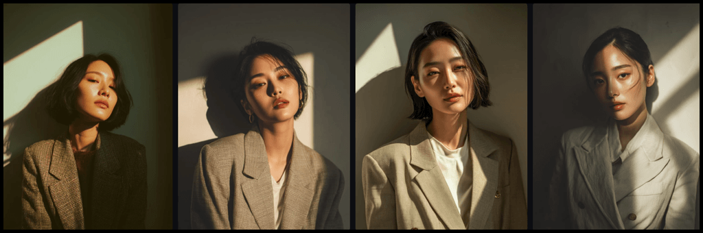 Front View 카메라 시점 예시 Midjourney