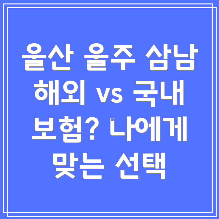 해외 보험