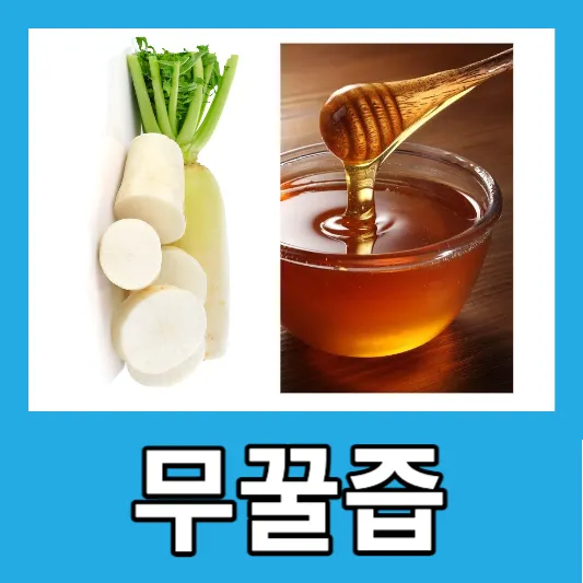천연 감기치료제 무즙, 꿀, 무꿀즙