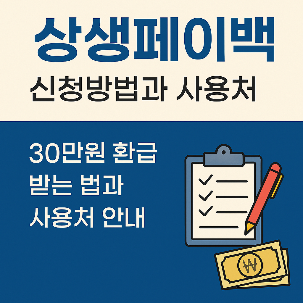 상생페이백 신청방법과 사용처