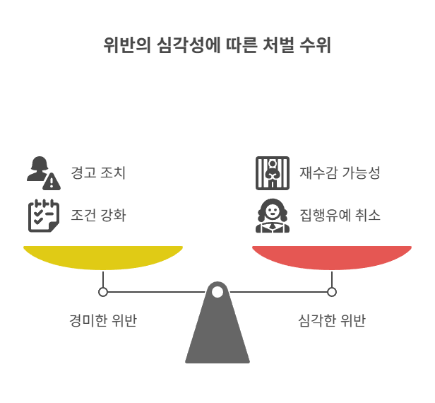 규정 위반 시 어떤 처벌이 따르는가?
