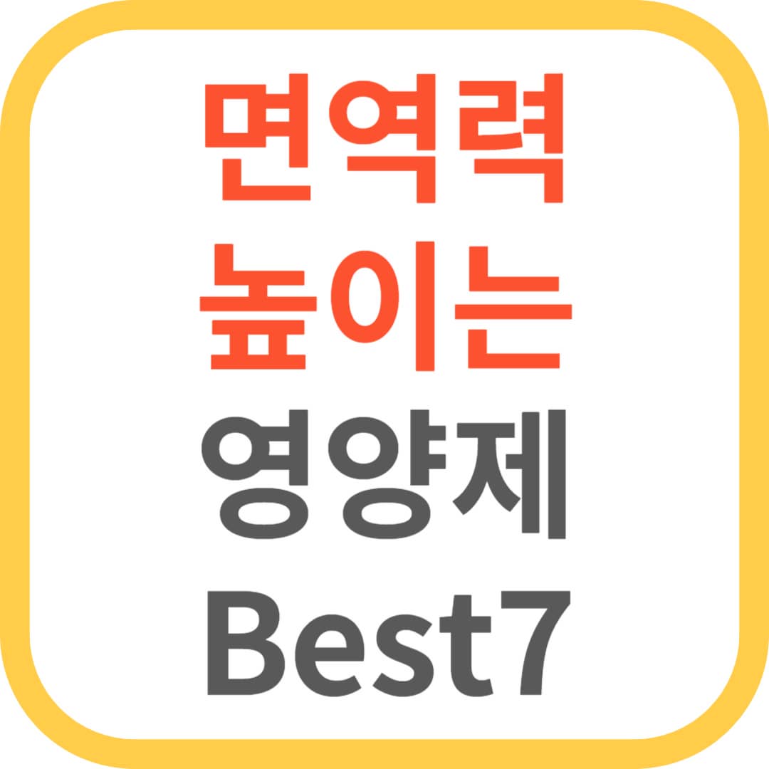 면역력 높이는 영양제