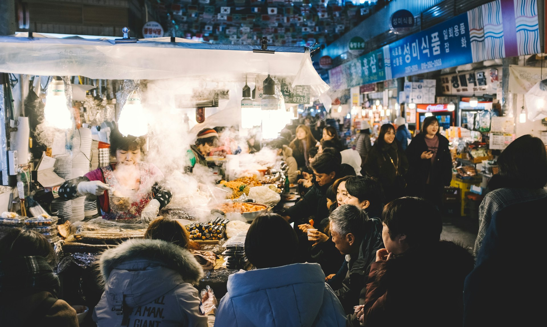 야간 시간 이용 사진