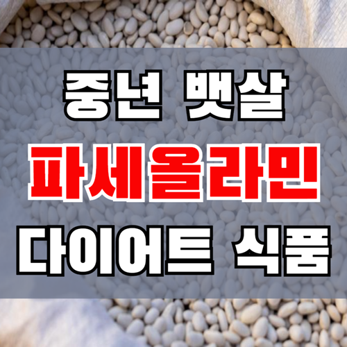 흰강남콩 추출물 파세올라민의 놀라운 다이어트 효과