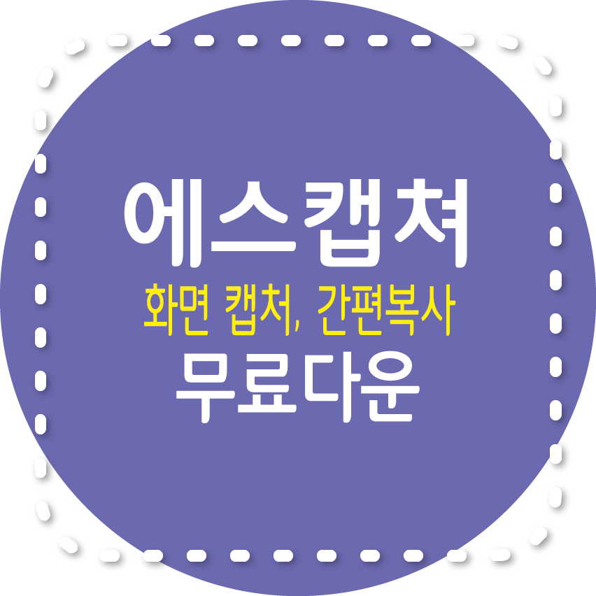 에스캡쳐, 화면 캡처, 간편복사