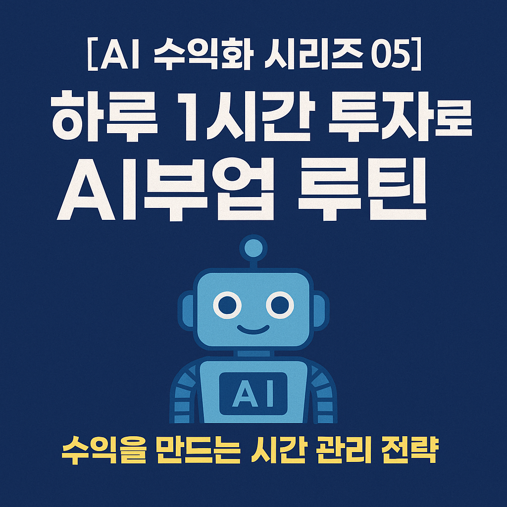 하루 1시간 투자로 가능한 AI 부업 루틴