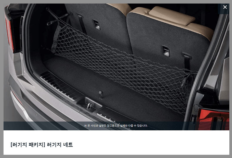 2024 쏘렌토 첨단 러기지 네트