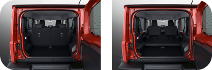 스즈키 짐니 5도어 노마드 좌석 트렁크 이미지