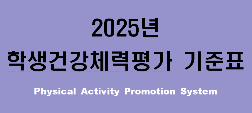 2025년 PAPS 가준표