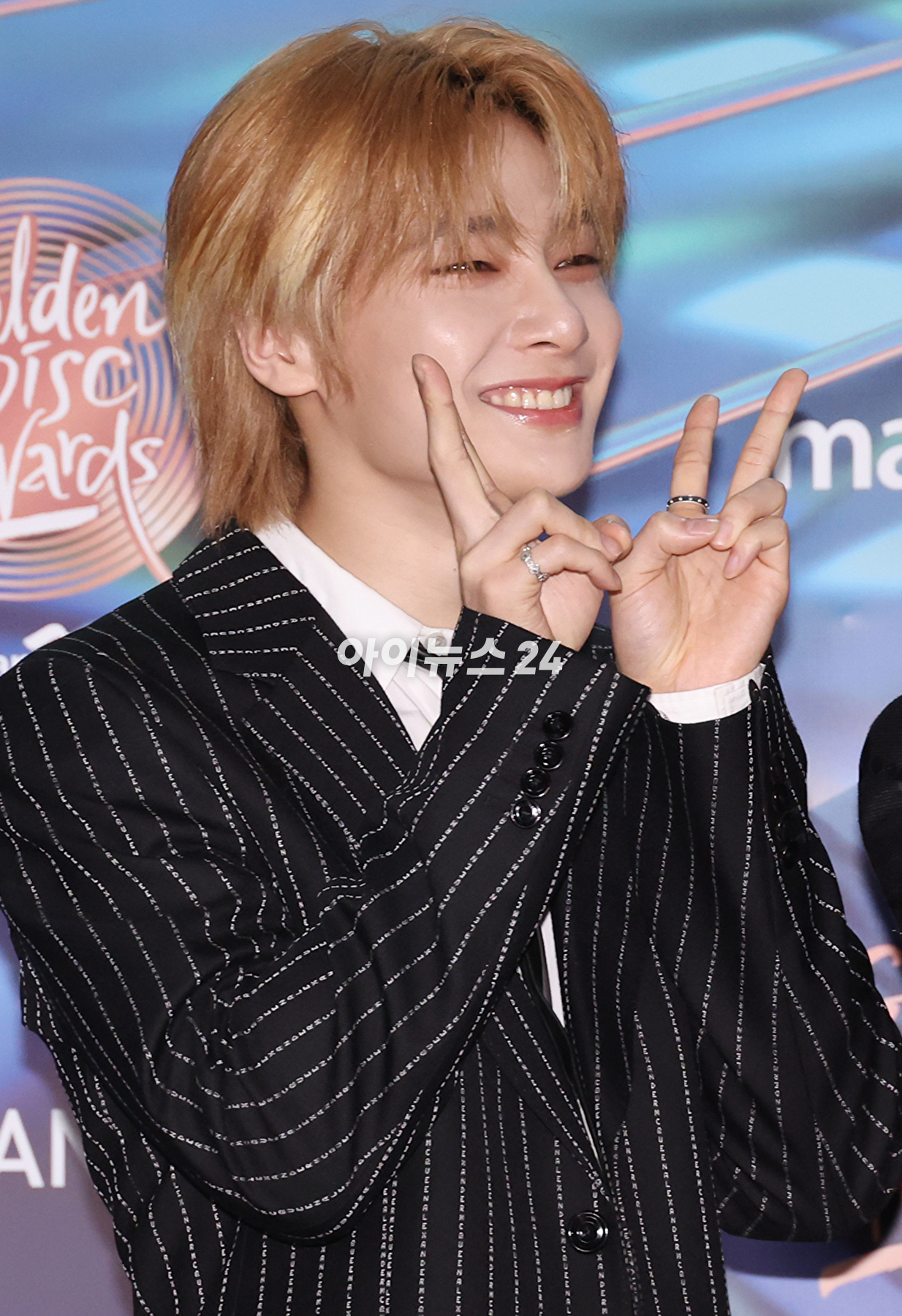 그룹 스트레이키즈가 6일 오후 인도네시아 자카르타 인터내셔널 스타디움에서 열린 '제38회 골든디스크 어워즈 with 만디리'에 참석하고 있다. [사진=골든디스크 어워즈 사무국]