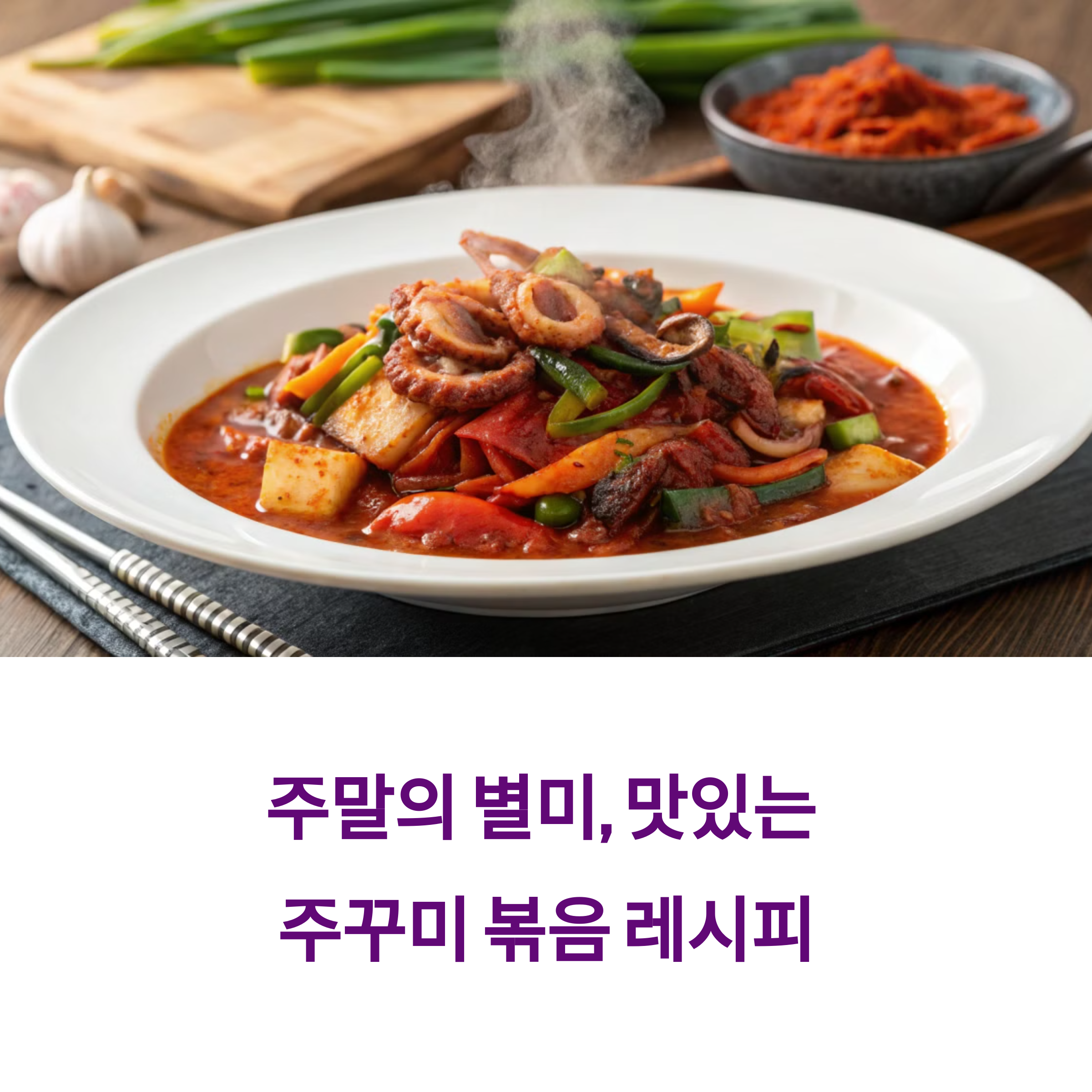 주꾸미볶음, 주꾸미레시피, 매콤요리, 주말요리