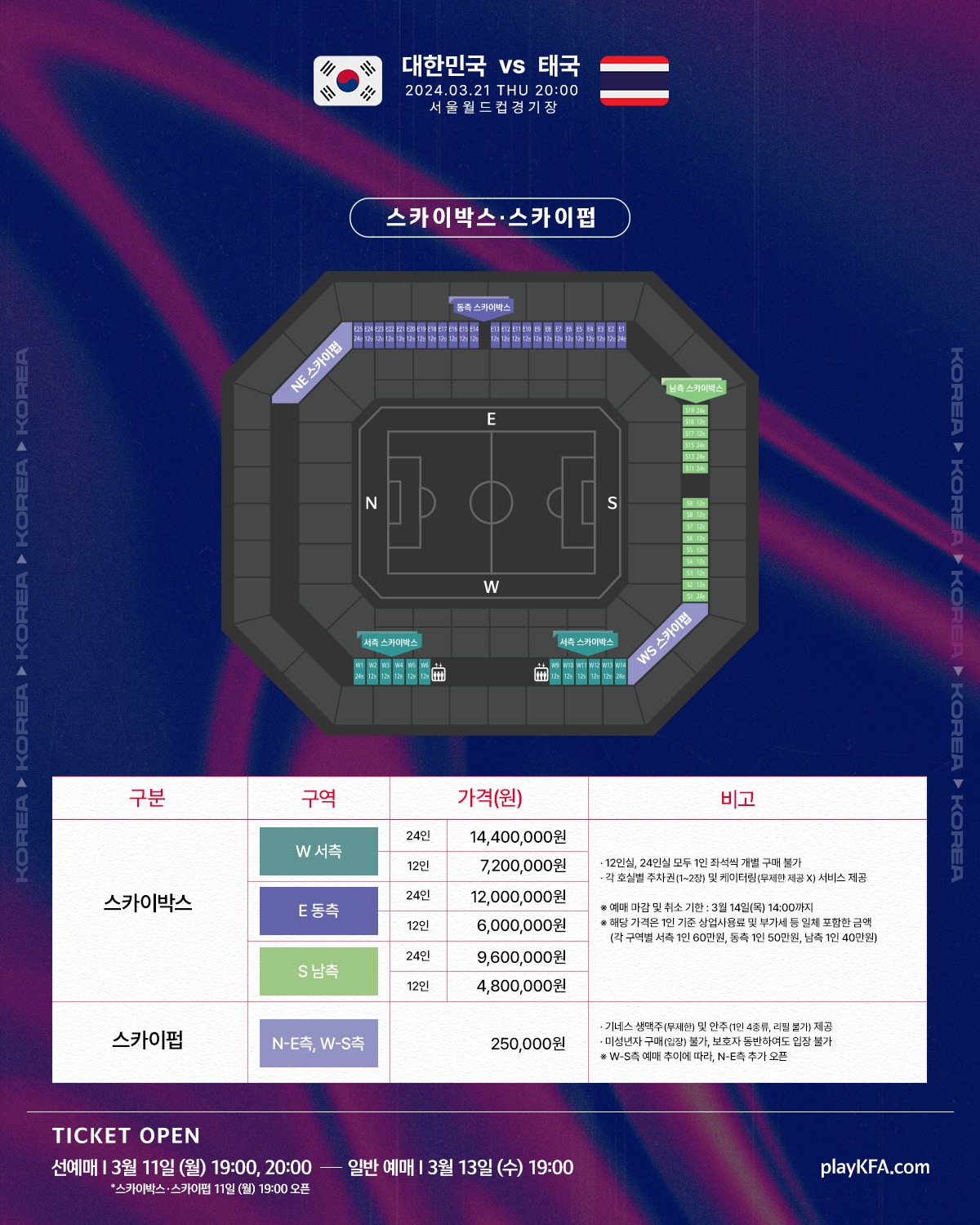 2026년 월드컵 한국 대 태국 스카이박스, 스카이펍