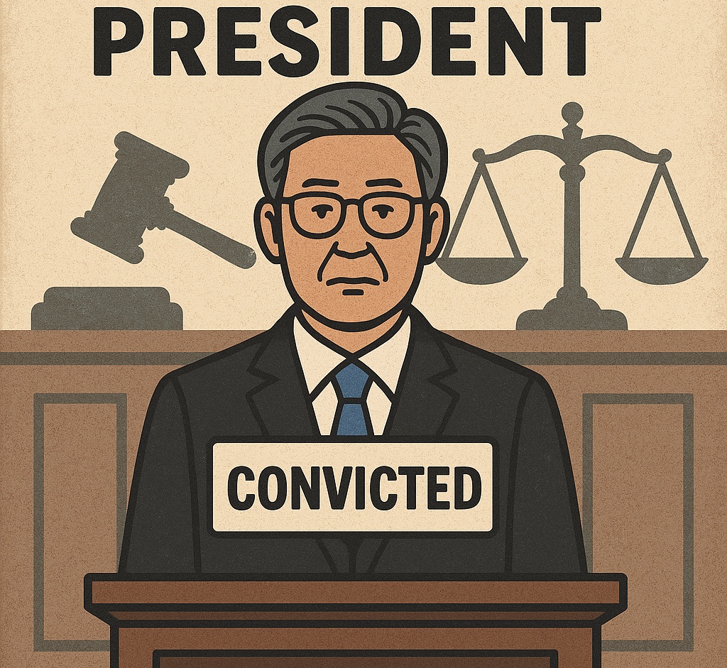 전과자 대통령 사진