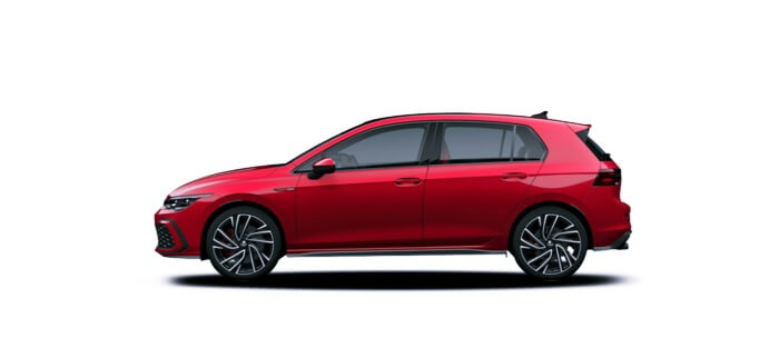 골프-GTI-레드-측면