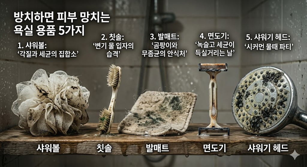 방치하면 피부 망치는 욕실 용품 5가지