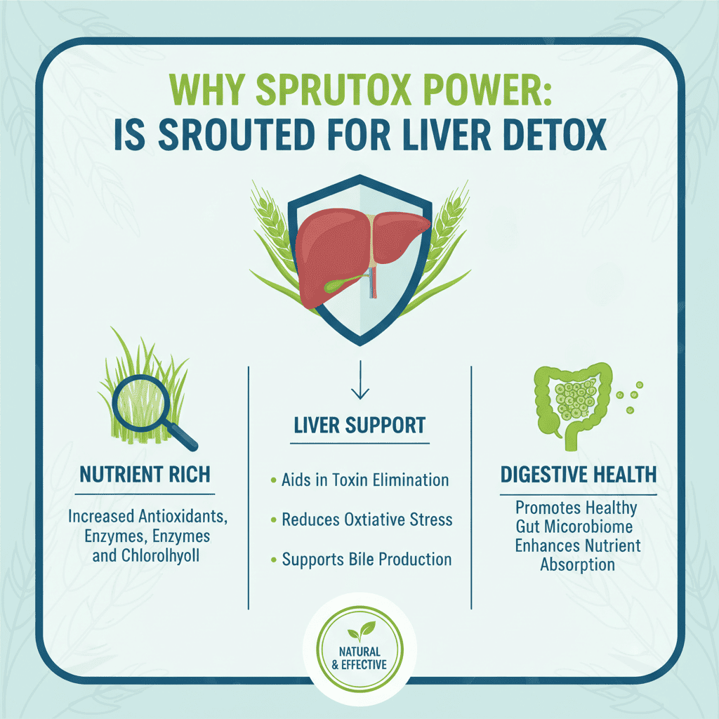 새싹보리 효능 간 해독에 좋은 이유 인포그래픽