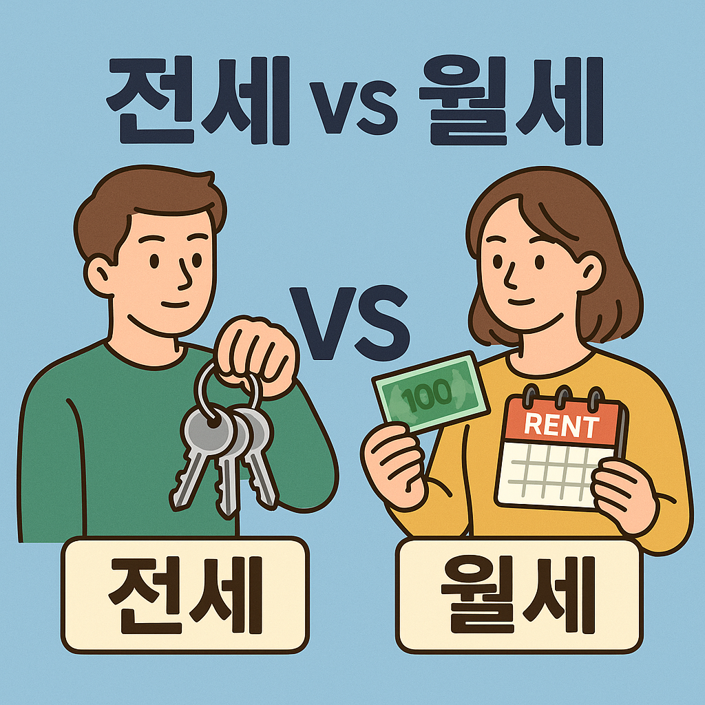 전세 vs 월세 비교 관련사진