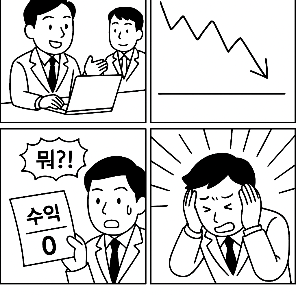 환율 변동으로 수익 0이됨