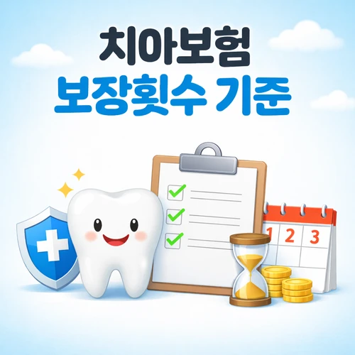 치아보험 보장횟수 기준과 연간 치료 횟수 제한 썸네일
