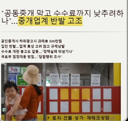 부동산-중개수수료율-변경-검토-기사-캡쳐화면