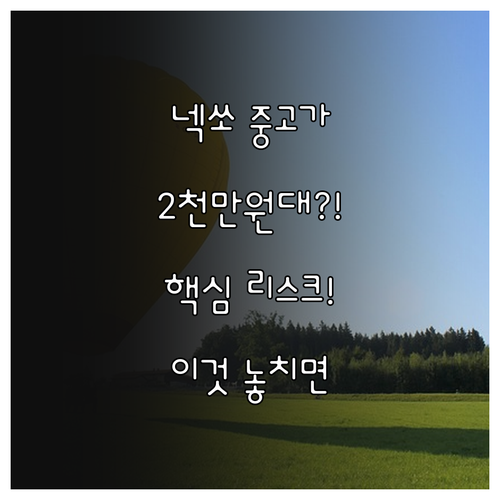 현대 넥쏘 중고 시세 2천만원대 인프..