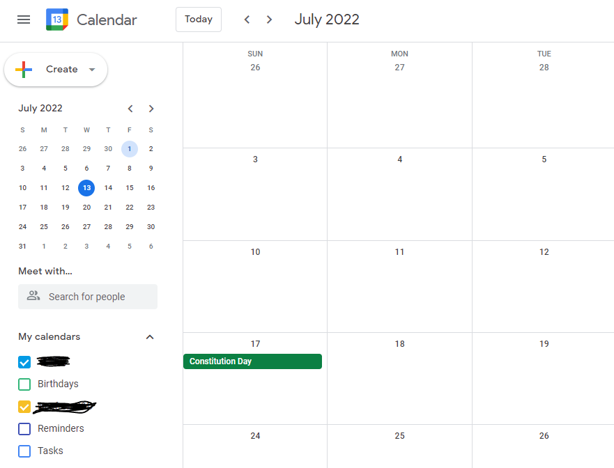 ๋ฌด๋ฃ ํ์ ์ผ์ ๊ณต์  ํ์
ํด ์ถ์ฒ : ๊ตฌ๊ธ ์บ๋ฆฐ๋ ์์ฑ ๋ฐ ๊ทธ๋ฃน, ๊ณต์ ํ๊ธฐ!