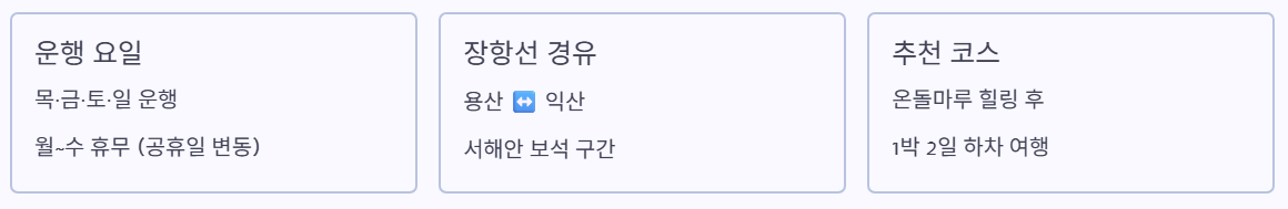 운행정보