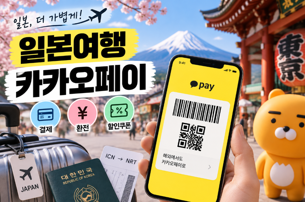 일본여행 카카오페이 사용법|결제·환전·할인쿠폰