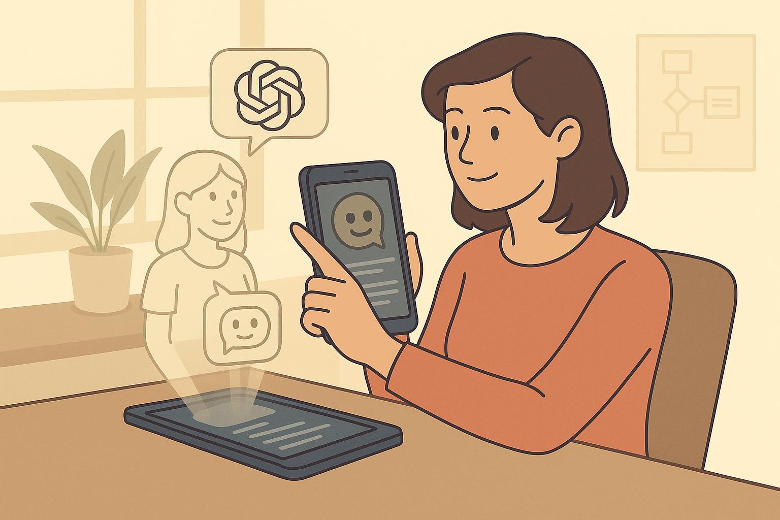 챗GPT와 AR 콘텐츠(증강현실) 스크립트 연동하는 모습