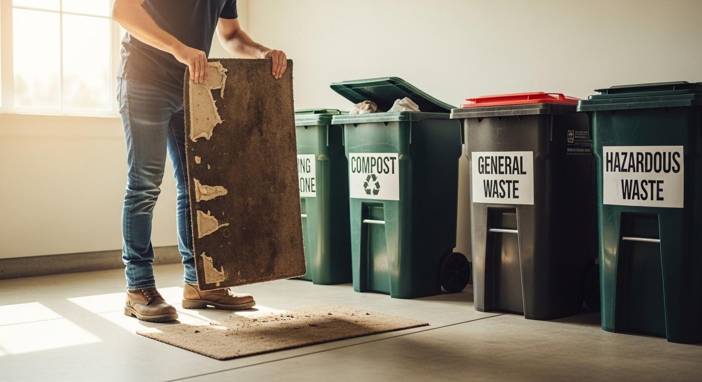 바닥매트 버리는법