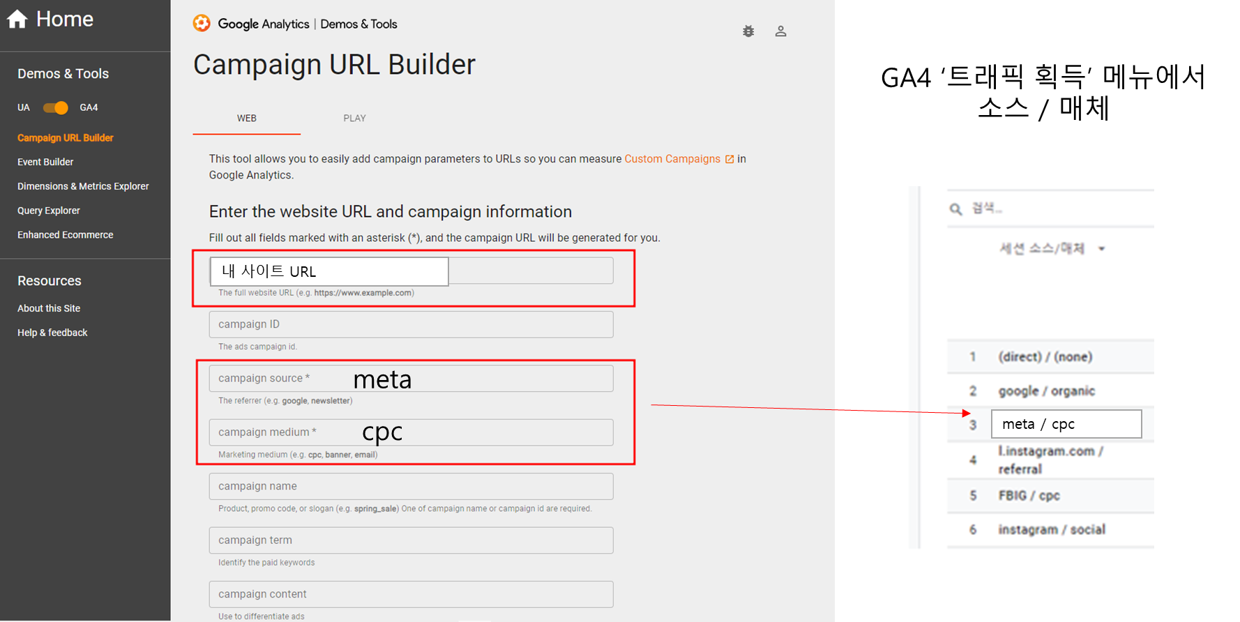 ga4 utm 파라미터 다는 방법