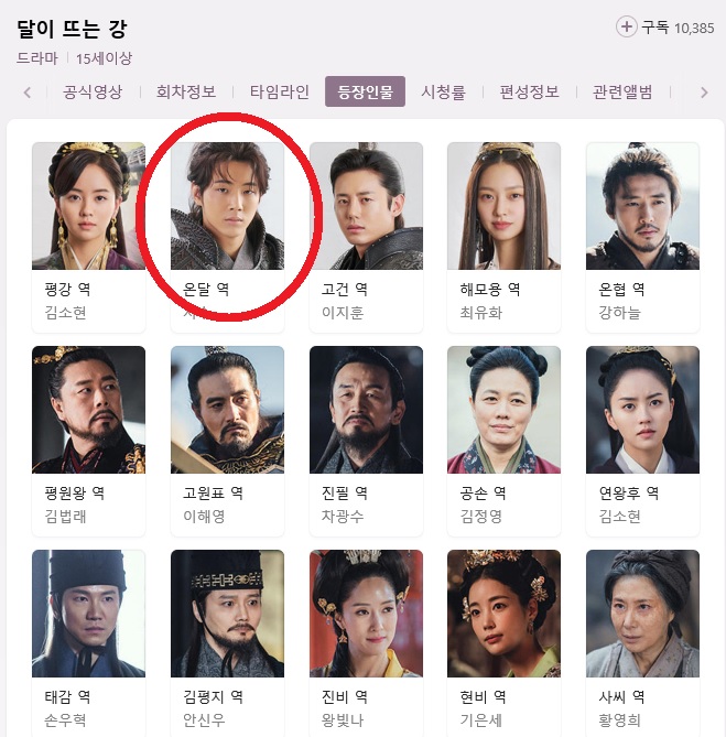 온달 지수 달이뜨는강 하차