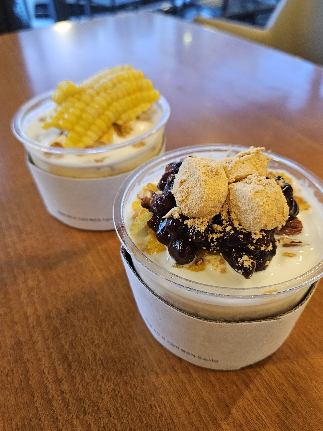 이디야 초당옥수수빙수 &amp;#44; 팥인절미빙수