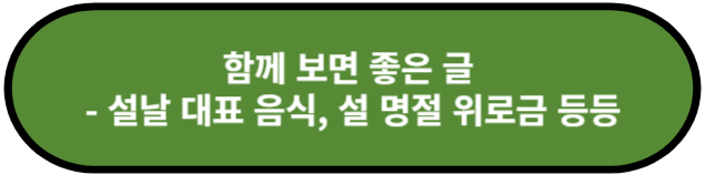 설날 대표 음식