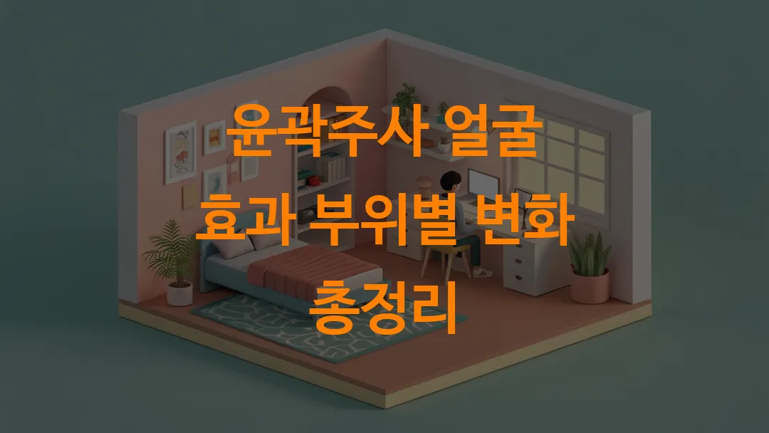 윤곽주사 얼굴 효과 부위별 변화 총정리