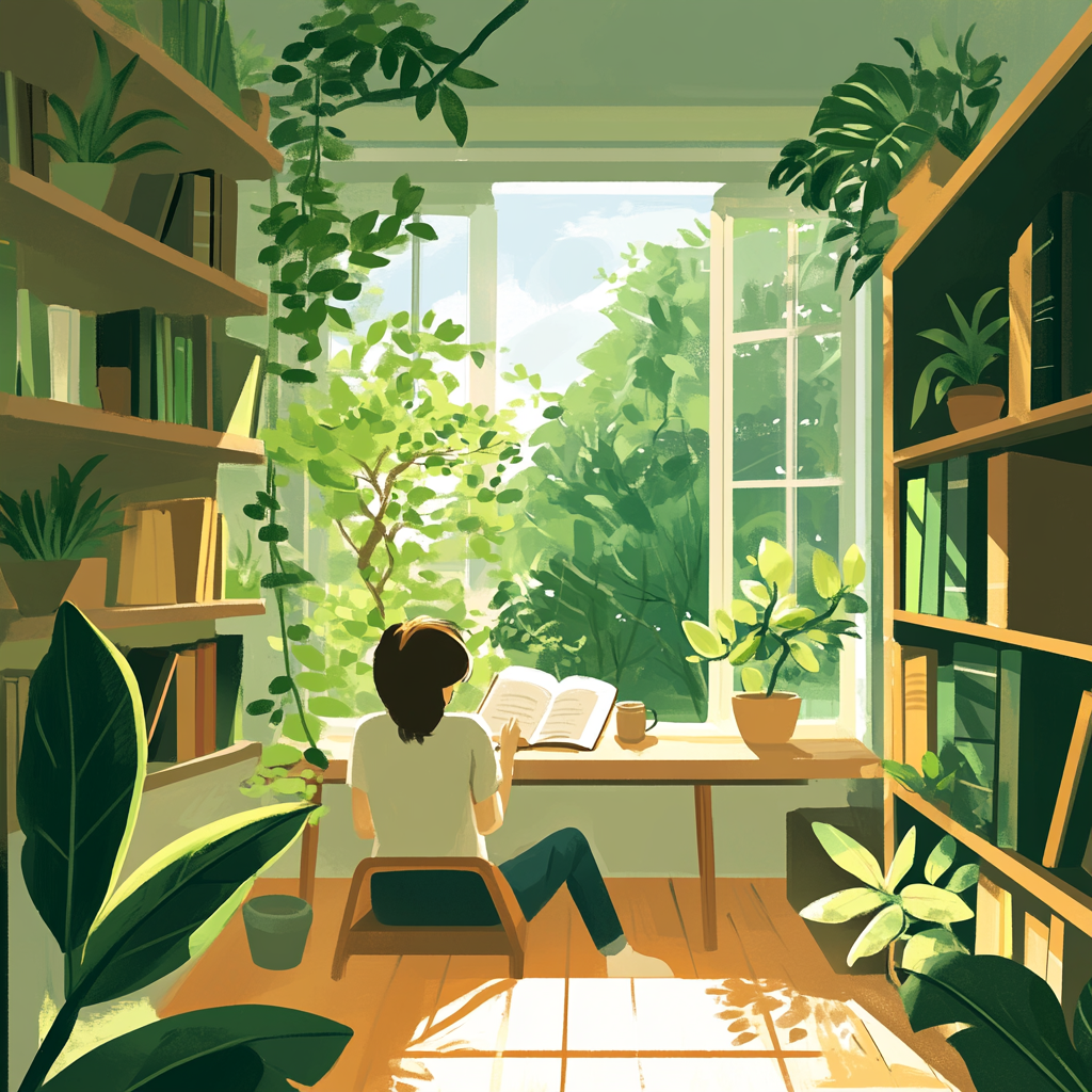 초록색을 곁에 두자