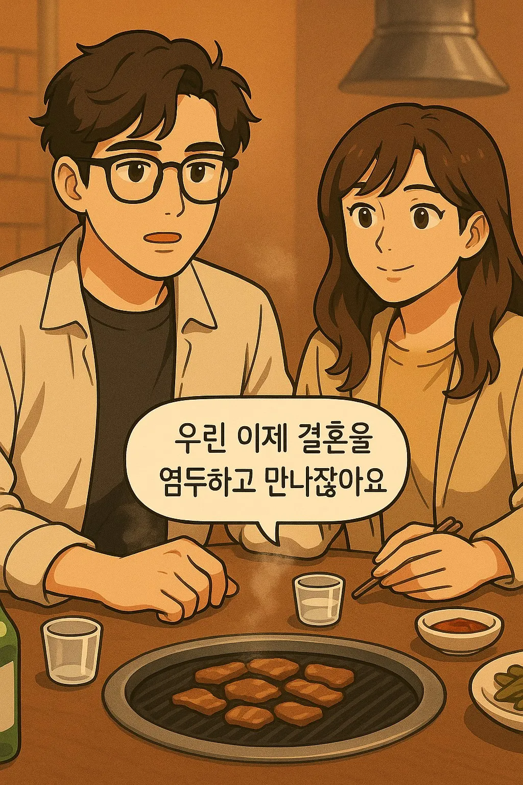 진지한 대화를 시작하는 관식