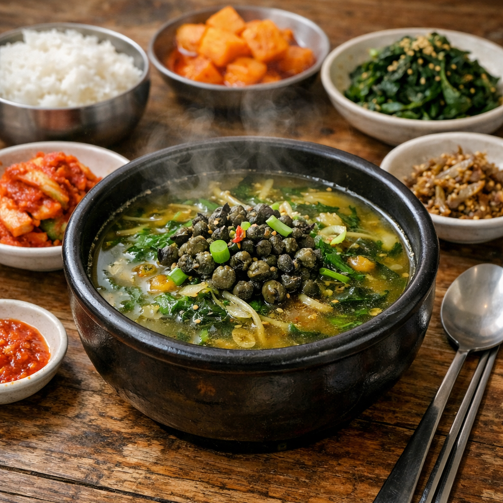 다슬기 해장국 이미지