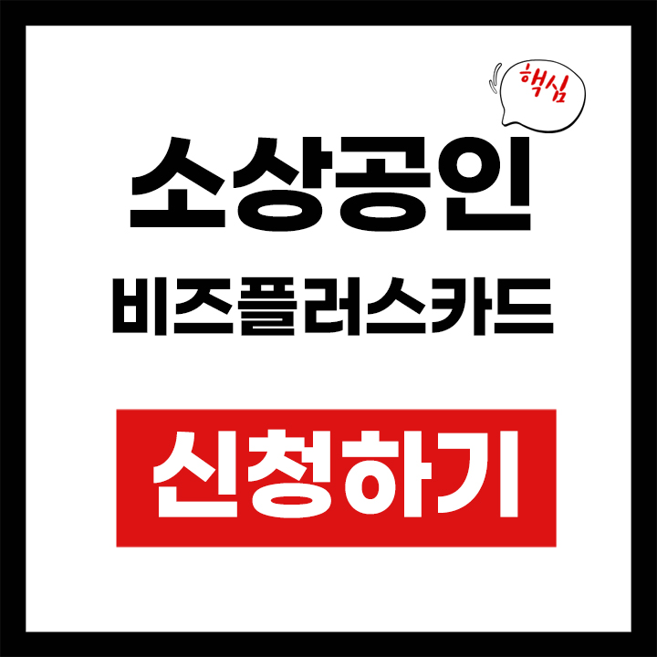 소상공인 비즈플러스카드 안내 표지