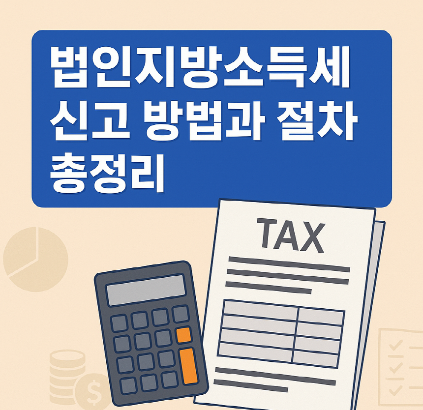 법인지방소득세 신고 준비 서류 이미지