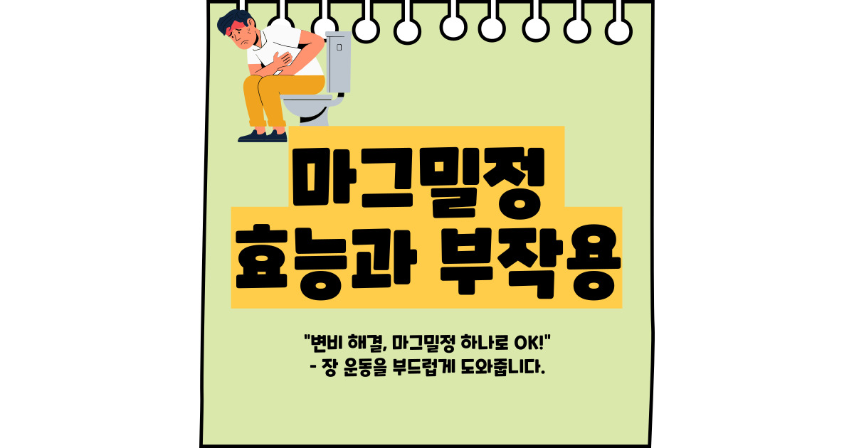 마그밀정 효능 부작용