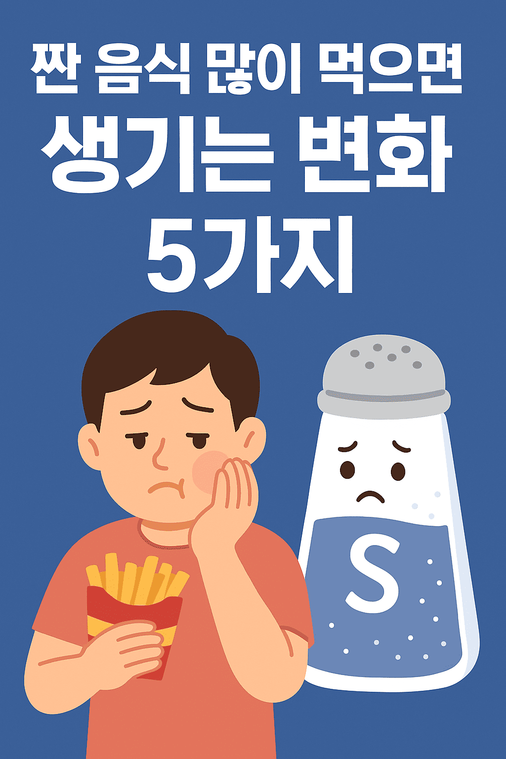 짠 음식 많이 먹으면?